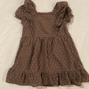 Art Class Toddler Girls Lace Detail Dress. 4T.